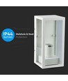 E27 Wandlamp - IP44 buiten, wit, zonder lichtbron