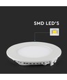 Dalle LED encastrable 18W Ø22,5cm - Perçage : Ø21 cm, Dimensions : Ø22,5 cm