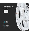 Ruban LED RGB 5m 4,8W/m - 12V DC, IP20, 30 LED par mètre