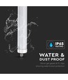 150cm 160lm/W 32W vandtæt komplet LED armatur, Gennemfortrådet - 5120lm, IP65