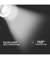 3-pack 5W infälld spotlight - Stålfront, komplett med GU10-hållare och LED-spot