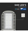 V-Tac 50W LED straatlamp - Samsung LED-chip, Ø60mm, IP65, 137lm/w