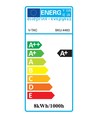 E27 8W LED pære - Kultråd, matteret, A67
