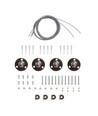 Kit de câbles pour panneau LED - 1 mètre, hauteur réglable, lot de 4 pièces