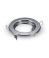 Pack de 2 kits Downlight MR16/GU10 - Sans source, chrome, Trou: Ø6,5 cm, Dim: Ø8 cm