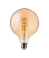 E27 dekorativ LED globepære - spiral filament, 5W, ekstra varmhvit