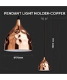 V-Tac koperen hanglamp - Ø170, E27