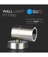 V-Tac wandlamp - IP44 buiten, GU10 fitting, zonder lichtbron