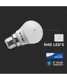 B22 5,5W LED-lampa - G45, Samsung LED-chip