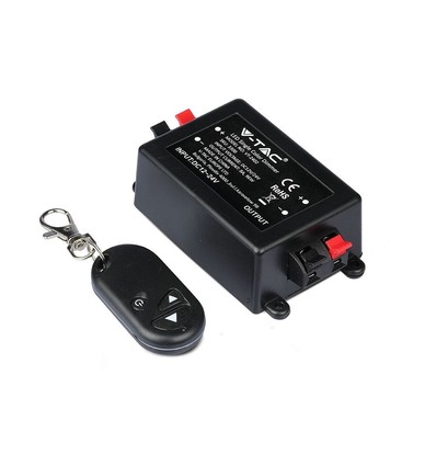 Draadloze dimmer met afstandsbediening - RF draadloos, geheugenfunctie, 12V/24V (96W / 192W)