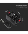Trådløs dæmper med fjernbetjening - RF trådløs, memory funktion, 12V/24V (96W / 192W)