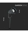Tuinprikspot - GU10, IP44, Zwart, werklamp, zonder lichtbron
