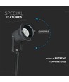 Spot de jardin à piquer - GU10, IP44, Noir, lampe de travail, sans source lumineuse