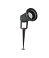 Spot de jardin à piquer - GU10, IP44, Noir, lampe de travail, sans source lumineuse