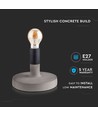 Lampe de table V-Tac en béton - E27