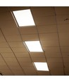 40W Smart Home LED panel - Højde:25mm, 60x60, Tuya/Smart Life, Virker med Google Home, Alexa og smartphones, hvid kant