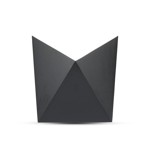 5W LED væglampe - IP65 udendørs, sort, inkl. lyskilde