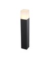 V-Tac lampe de jardin carrée - Noir, 50 cm, IP54, douille GU10, sans source lumineuse, 230V