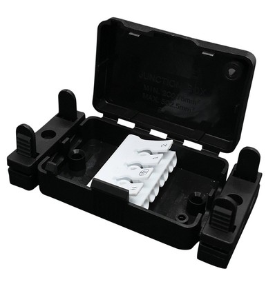 Smart kopplingsdosa - IP20 inomhus, med kopplingsplint och dragavlastning