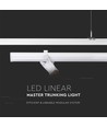 V-Tac 50W LED Linéaire Suiveur Trunking Lentille 120° Blanc Naturel