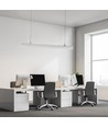 V-Tac 50W LED Linéaire Suiveur Trunking Lentille 120° Blanc Naturel