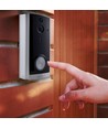 V-Tac Sonnette Vidéo Intelligente avec Audio Bidirectionnel Corps Noir