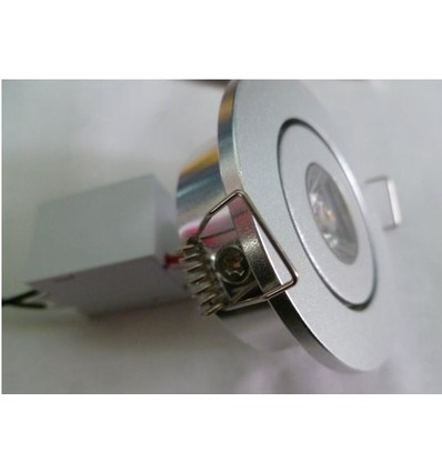 Spot encastrable 1,2W Ø5,2cm - Perçage : Ø4,2 cm, Dimensions : Ø5,2 cm, 2,2 cm de haut