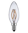 E14 2W LED-kronepære - Filament, varmhvit