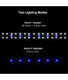 Luminaire pour aquarium 53-73 cm - LED 14W, blanc/bleu, réglable