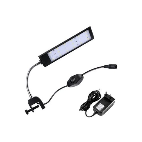 Lampe d'aquarium 20 cm - 7W LED, blanc/bleu