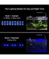 Lampe d'aquarium 28 cm - LED 10W, blanc/bleu