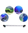 57 cm akvarie armatur - 6W LED, hvid/blå, med sugekopper, IP67