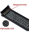 88-110 cm aquariumarmatuur - 25W LED, wit/blauw, verstelbaar
