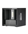 12W LED-wandlamp - IP65 buiten, zwart, vierkant, verstelbare stralingshoek, incl. lichtbron