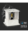 12W LED vit vägglampa - IP65 utomhus, fyrkantig, justerbar spridning, inkl. ljuskälla