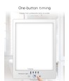 Lampe de luminothérapie LED avec minuterie - 14W, blanche, 12 000 LUX