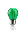 E27 2W LED kogellamp - Groen, Kooldraad