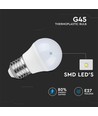E27 4W LED-pære - G45, kompakt
