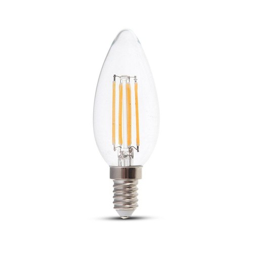 E14 6W LED kronljuslampa - Filament