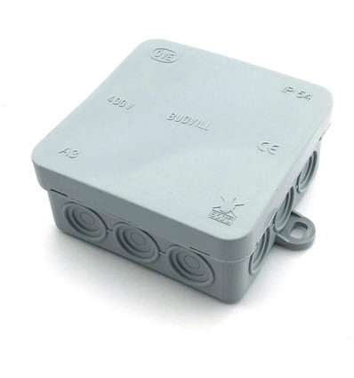 Verbindingsdoos - 8,5 x 8,5 x 3,7 cm, IP54 spatwaterdicht