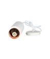 Outlet: Suspension moderne V-Tac - Blanc et or rose, Ø8 cm, GU10