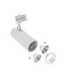 Spot sur rail triphasé 25W RA80 - Blanc, Deux angles de diffusion