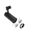 Spot sur rail triphasé 25W RA80 - Noir, deux angles de diffusion