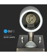 GU10 Wandlamp m. sensor - IP44 buiten, roestvrij, zonder lichtbron