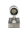 GU10 Vägglampa m. sensor - IP44 utomhus, rostfri, utan ljuskälla