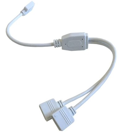 Câble RGB+WW répartiteur 2 voies - 12/24V, blanc