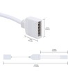 RGB+WW kabel 3-weg splitter - 12/24V, wit