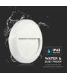 Éclairage LED pour escalier V-Tac 2W - Blanc, montage en surface, IP65 extérieur, 230V