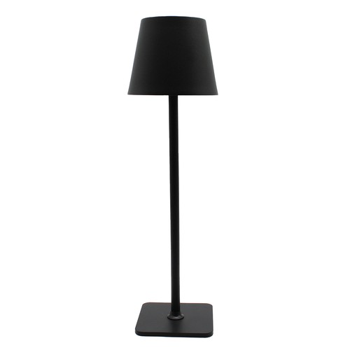 Lampe de table LED rechargeable intérieur/extérieur - Noir, tactile dimmable, CCT, IP54 extérieur