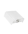Applique murale haut/bas Luna blanche 2W - IP54 extérieur, CCT, 3 couleurs de lumière, source lumineuse incluse
